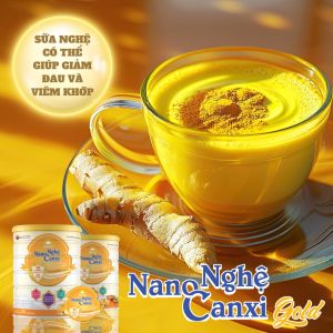 Sữa bột Nano Nghệ Canxi Gold 800gr - Tăng cường sức khoẻ - Bảo vệ niêm mạc dạ dày