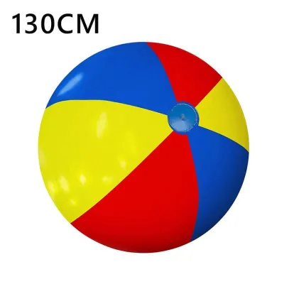 130cm/150cm/200cm Giant Inflatable Beach Ball Large Three-color Thickened Pvc Water Volleyball