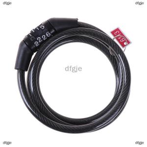 [COD] dfgje Cycling security 4 digit combination password bike bicycle cable chain lock
