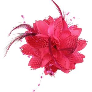 Creative Floral Hair Pin with Feather Designs Hairpieces Cosplay Hair Accessory for Costume Role Play and Stage Shows