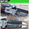 HURRICANE 6-in-1 Wire Stripper, Crimping Tool, Wire Cutter Stripping Tool, Multifunctional Electrical Pliers for Cable Stripper, Wire Crimper(8-18 AWG Solid, 10-20 AWG Stranded). 