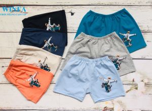 Quần thun trẻ em từ 3-39kg in hình dành cho bé trai bé gái - cotton thiên nhiên co giãn 4 chiều thấm hút cực tốt