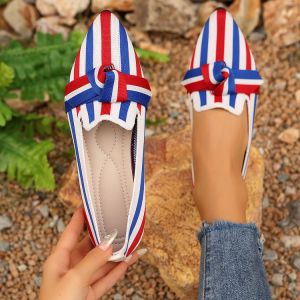 Free Shipping New Spring And Autumn Collection Of Plus-Size Pointed-Toe Flats Featuring A Slip-On Design And A Casual Low-Heel Style For Women