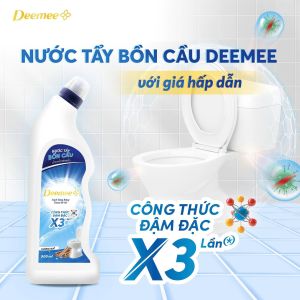 combo 2 Chai Nước Tẩy Bồn Cầu Deemee Hương Quế 900ml