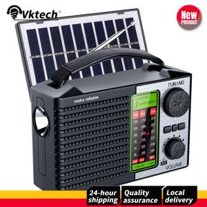 【Free Shipping】 Portable Solar Radio with LED Torch and Bluetooth Speaker for Emergency Use and Outdoor Events