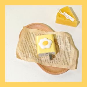 OPPO 80W Charger Cover Cute Yellow Egg Charger Protector Reno 8 PRO Android USB to Type c Port Cable Cord protector Model VCB8JAUH/VCB8JAEH [cchoice]