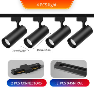3/4 beautiful ceiling lights for living room and shop - COB LED track light set