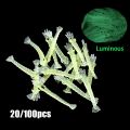 100Pcs Umpan Pancing Udang Tiruan Kecil Bercahaya Soft Lure Udang Palsu Mancing 4Cm. 