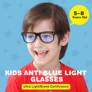 [Clearance Sale] Cyxus Anti Blue Light Glasses For Kids Computer Eyeglasses Spectacles Frame Ages 5~8 Anti Blue Ray UV400 Protection Spectacles Reduce Eye Strain Gaming Eyewear  (Black/Blue/Green/Red/Pink)  6101