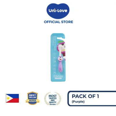 Uni-Love Infant to Toddler Toothbrush (0-2 Years Old) PURPLE Pack of 1