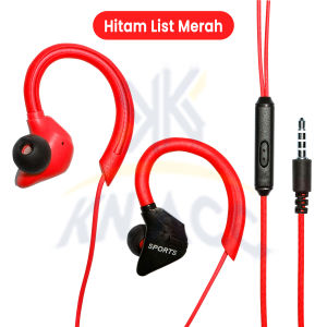 [KN ACC] NANVAN NVN-HF8 EARPHONE HEADSET SPORT STEREO MEGA BASS JACK 3.5MM UNIVERSAL UNTUK GYM / OUTDOOR ACTIVITY