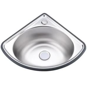 Ultra Small Angle Triangle Single Basin Stainless Steel Bathroom Sink for Motor Home Car or Kitchen Bathroom Sink
