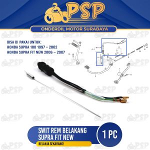 Swit Rem Belakang Supra Fit New - Switch Suwit Kabel Sensor Rim Belakang Honda Supra 100 Supra Fit