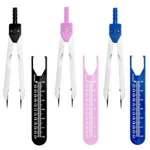 EKG ECG Nurse or Doctor Caliper with Cover/Ruler Divider for Measuring Electrocardiographs Random Colors
