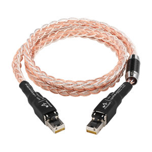 ATAUDIO Cat8 Ethernet Cable for Router Laptop 40Gbps High Speed 2000Mhz OCC-Silver Hybrid Wire RJ45 Network Patch Cord