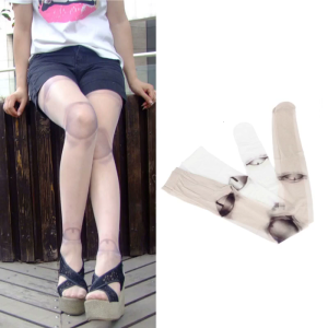 Women Harajuku Novelty Pantyhose Japanese Gothic Anime Jointed for Doll Style Tattoo 3D Print Tights Cosplay Stoc