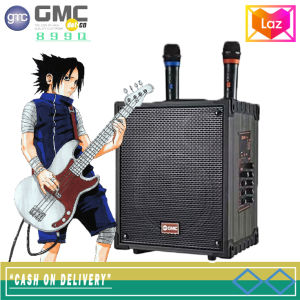 Speaker Portable Bluetooth GMC 899Q 899 Q Bonus 2 Mic Wireless Speaker Karaoke Super Bass