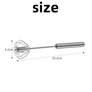 Stainless Steel Semi-automatic Egg Beater Semi-Automatic Mixer Manual Whisk Egg Beater Cream Mixer Kitchen Cooking Tools