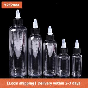 【Local shipping】 30ml-250ml Plastic PET Liquid Capacity Dropper Bottles Pigment Ink Containers