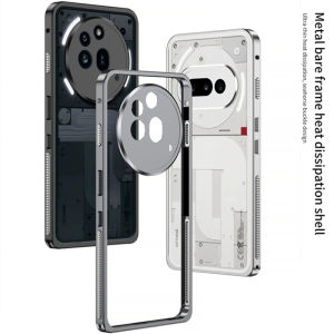Case For Nothing Phone 3a Pro Phone3 3 A Cooling Aluminium Alloy Metal Border Medium Frame Cover With Camera Protection Shell