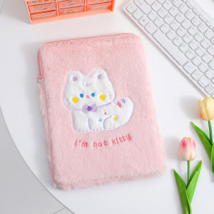 Bunnyshop🐰พร้อมส่ง💖 กระเป๋าไอแพด 𝓲𝓟𝓪𝓭 𝓑𝓪𝓰 กระเป๋าใส่iPad ลายน้องแมว ขนนุ่มมาก น่ารัก ใส่ไอแพดขนาด11/10.5/10.2 นิ้ว