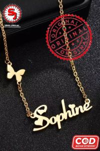 Kalung Titanium Anti Karat Custom Nama Sendiri