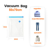 [SG Local Seller] Vacuum Storage Bag Travel Clothes Storage Bags Sealing Compression Bag For Quilts Clothes Sweater Jacket Space Saving Seal Bags
