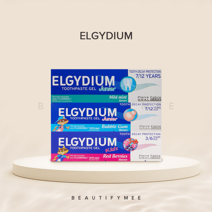 Elgydium Kids Junior Toothpaste (Strawberry, Red Berries, Bubble Gum