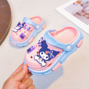 Fashion baby shoes rotate Kuromi sandals for kids girl slipper for kids girls size 18-34