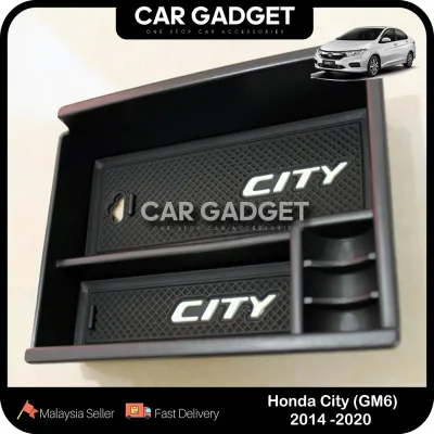 Honda City GM6 Center Storage Box Armrest Cover Storage Coin Box Organizer Tray For City GM6 (2014-2020) Car Gadget