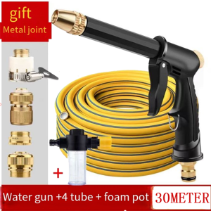 Japan High pressure car wash spray gun copper-plated nozzle  garden  car wash tool set Garden Hose  Carwash Spray Gun