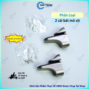 Bộ kẹp mỏ vịt kẹp kính kệ nhà tắm tặng kèm ốc vít - 222