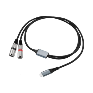 USB C สายตัวแยกเสียงเอาต์พุต XLRs คู่สำหรับการเชื่อมต่อเครื่องขยายเสียง384กิโลเฮิรตซ์ Oscilloscope สูงลดเสียงรบกวนป้องกัน