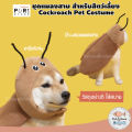 Purlab ชุดแมลงสาบ สำหรับสัตว์เลี้ยง เสื้อหมา เสื้อแมว หมวกหมา หมวกแมว. 