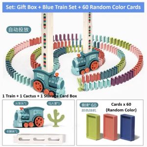 Domino Train Toy Kids Early Learning Vehicles Mainan Kereta Api 多米诺火车玩具益智