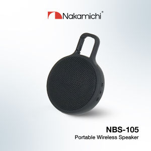 Nakamichi NBS 105 Bluetooth Speaker Ultra Mini Size With Hanging Clip