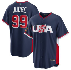 2026 New European and American WBC Embroidered Baseball Jersey Short Sleeve World Cup Baseball Classic USA Team In Stock