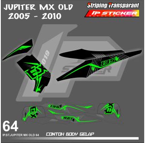 JUPITER MX 135 OLD (COD) STIKER STRIPING MOTOR YAMAHA JUPITER MX OLD - STIKER LIST GRAFIK SIMPLE WARNA VARIASI DESAIN RACING HOLOGRAM DAN TRANSPARAN BISA COD KODE 64 IP PROJECT