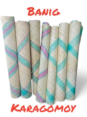 Bicols Pride: Native Karagomoy Handwoven Banig Sleeping Mat Banig Native Province