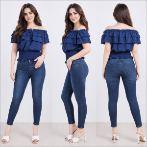 CALLA Offshoulder Top for Women | Georgette Ruffle Blouse | Korean Style Elegant Tops | Smocked Waist Off Shoulder Ladies Top | Casual Party OOTD | Best Fit Small Medium Large Trending Tops Casual TRendy Tops