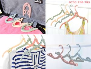[HCM]Set 3 Móc Treo Quần Áo Xếp Gọn Du Lịch Đa Năng