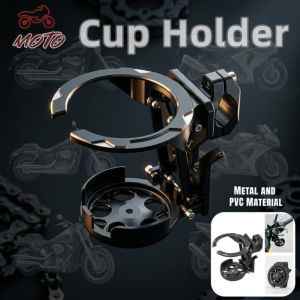SKJK Universal Motorcycle Cup Holder Foldable Anti Vibration Drink Holder Anti Shake Water Cup Bracket for Motorbike Bike ATV UTV Scooter