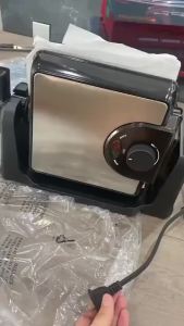 Large‑Capacity 4‑Slice Waffle Maker ABS Stainless Steel Aluminum Plate Fast Baking Breakfast Kitchen Gadget