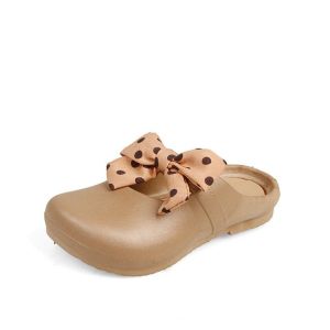 Childrens Fashion Kids Summer Bow tie dots Soft rubber slipper 888