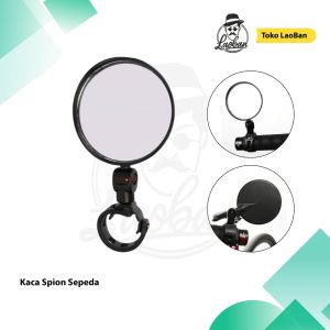 Kaca Spion Sepeda Bike Blindspot Rearview Adjustable - Kaca Spion bulat Untuk Handle Sepeda