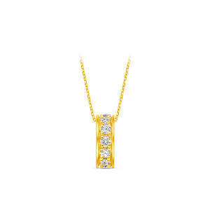 CHOW TAI FOOK 周大福 Gold Diamond Pendant - ERU250