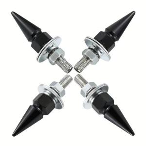 4 cái vít cố định biển số xe xe M6 ốc vít gắn thẻ chống trộm xe máy Ốc Vít sửa đổi thép không gỉ đầy màu sắc phụ kiện ô tô