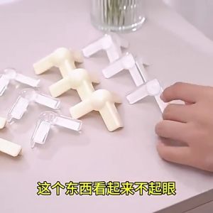 4Pcs L-Shape Airbag Table Corner Protectors Transparent PVC Anti-Collision Guards For Kids