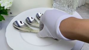 Stainless Steel Dinner Spoons Soup Spoon Thick Spoons Mirror Polished Food Grade Round Rice Spoon