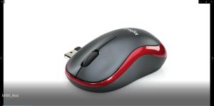 Logitech M185 Wireless Mouse 2.4GHz with USB Mini Receiver 12-Month Battery Life 1000 DPI Optical Tracking Ambidextrous Compatible with PC Mac Laptop - Red